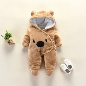 Baby Cartoon Hooded Romper