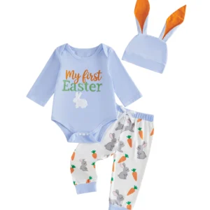 Baby Girls Easter Romper Set